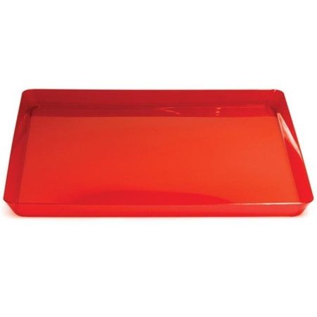 TRENDWARE Trendware 173419 11.5 In. Translucent Red Square Tray - Case of 6 173419